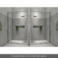 Harbour I8 Easy Clean 8mm Sliding 1000mm Shower Door & 760mm Side Panel 22 Harbour I8 Easy Clean 8mm Sliding 1000mm Shower Door & 760mm Side Panel -TAP WAREHOUSE Shop harbour i8 easy clean 8mm sliding shower door reversible lifestyle