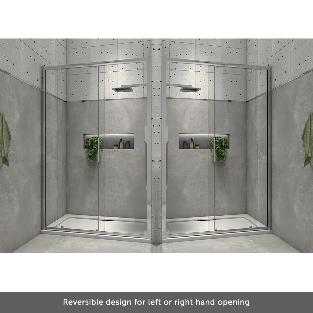 Harbour I8 Easy Clean 8mm Sliding 1000mm Shower Door & 760mm Side Panel 12 Harbour I8 Easy Clean 8mm Sliding 1000mm Shower Door & 760mm Side Panel - Image 10