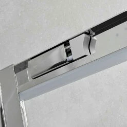 Harbour I8 Easy Clean 1200x900 1-Door Quadrant Shower Enclosure - 8mm Glass -TAP WAREHOUSE Shop harbour i8 easy clean 8mm soft open buffers detail lifestyle