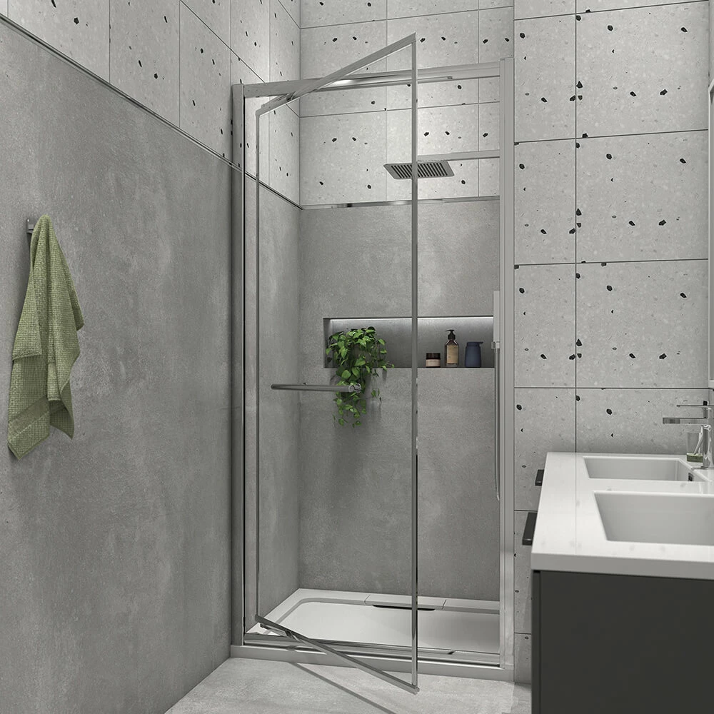 Harbour I8 Easy Clean Infold 8mm 760mm Shower Door & 700mm Side Panel 3 Harbour I8 Easy Clean Infold 8mm 760mm Shower Door & 700mm Side Panel