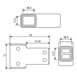 Harbour I8 Matt Black T-Piece Join For 2 Panels 9 Harbour I8 Matt Black T-Piece Join For 2 Panels -TAP WAREHOUSE Shop harbour i8 t piece join 2 panels tech1
