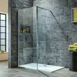 Harbour I8 8mm 2m Tall Easy Clean 700mm Wetroom Panel & Flipper Return Panel -TAP WAREHOUSE Shop harbour i8 wetroom flipper return panel