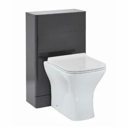 Harbour Identity 500mm Back To Wall Toilet Unit - Wolf Grey -TAP WAREHOUSE Shop harbour identity back to wall unit wolf grey