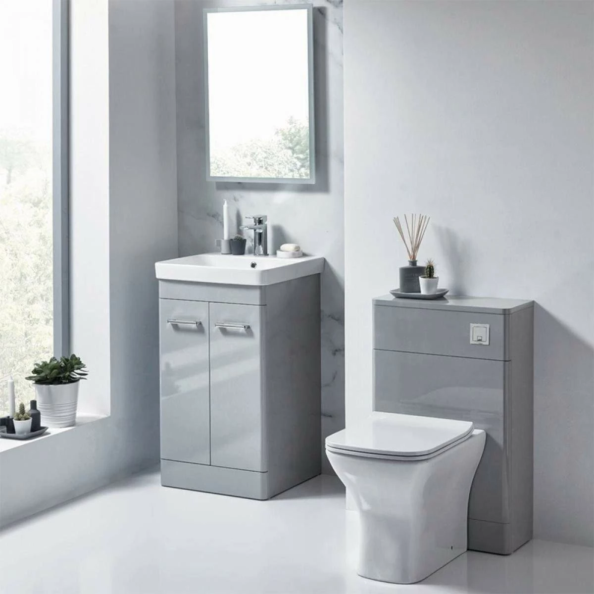 Harbour Identity 500mm Floorstanding Vanity Unit & Basin - Wolf Grey 8 Harbour Identity 500mm Floorstanding Vanity Unit & Basin - Wolf Grey - Image 6