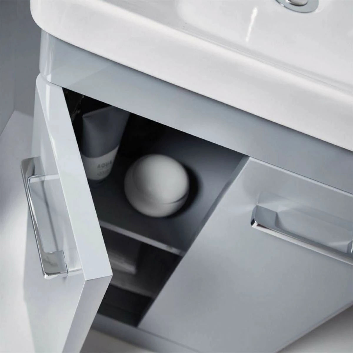 Harbour Identity 500mm Floorstanding Vanity Unit & Basin - Wolf Grey 10 Harbour Identity 500mm Floorstanding Vanity Unit & Basin - Wolf Grey - Image 8