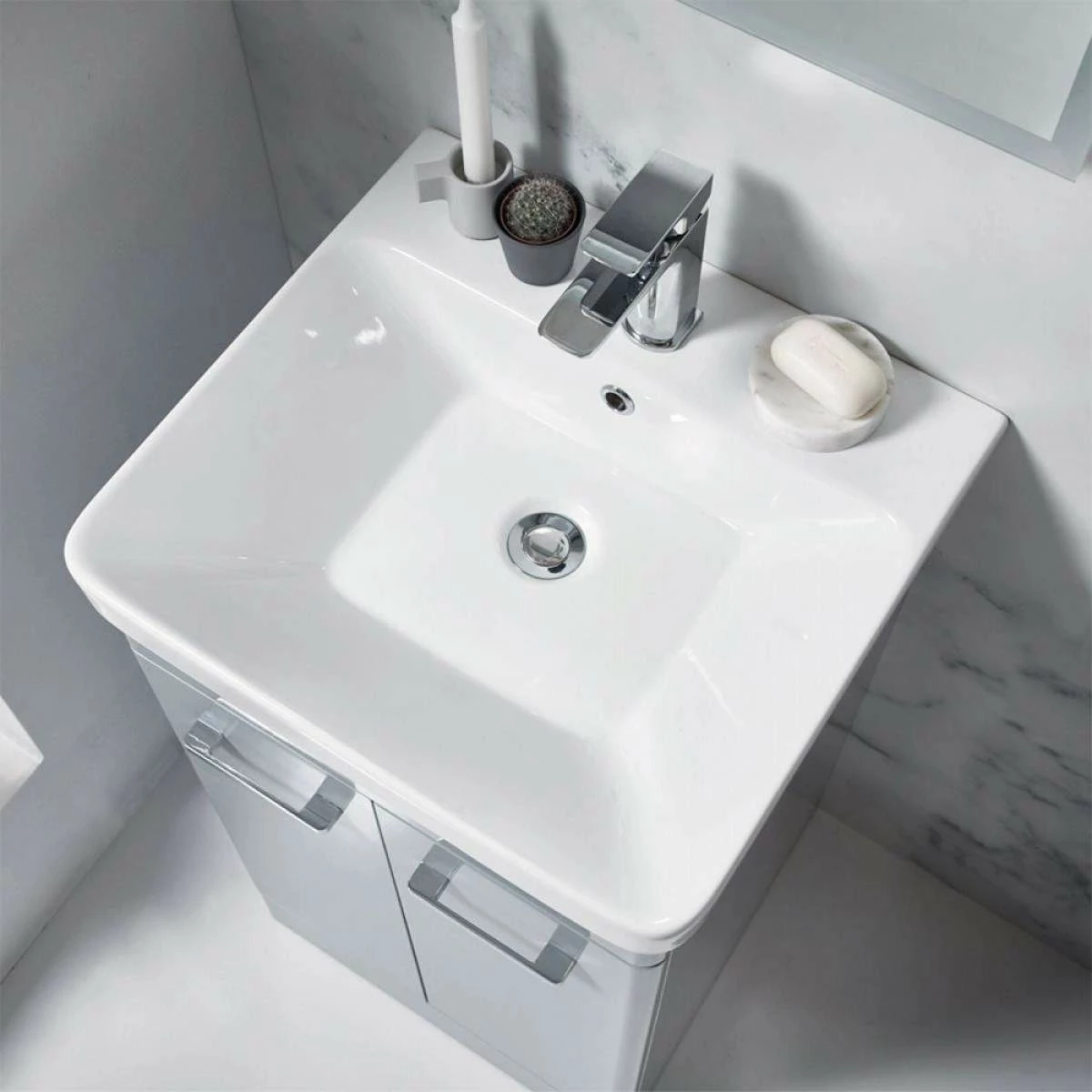 Harbour Identity 500mm Floorstanding Vanity Unit & Basin - Wolf Grey 11 Harbour Identity 500mm Floorstanding Vanity Unit & Basin - Wolf Grey - Image 9