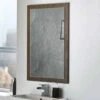 Harbour Mirror With Dark Oak Frame - 900 X 600mm -TAP WAREHOUSE Shop harbour mirror with dark oak frame