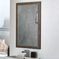 Harbour Mirror With Dark Oak Frame - 900 X 600mm