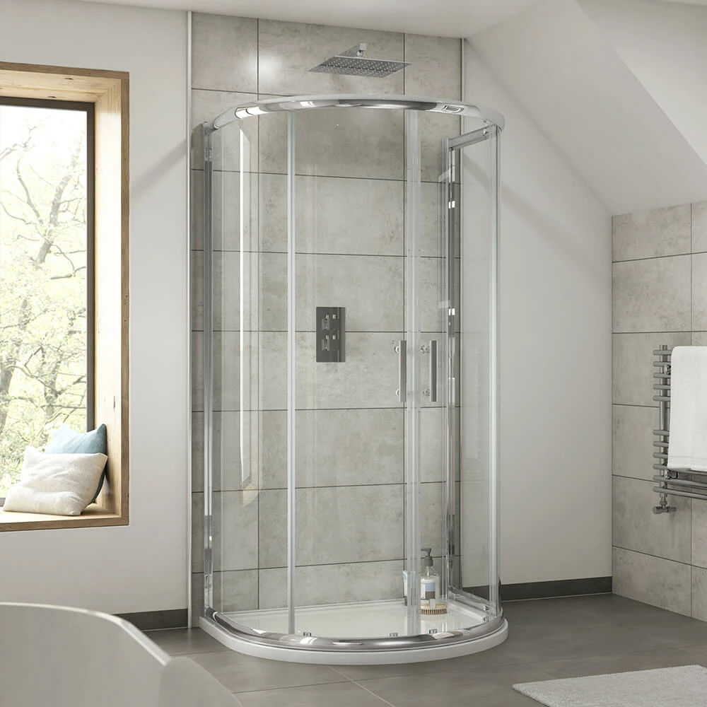 Harbour Primrose 1050mm D Shape Double Door Enclosure 3 Harbour Primrose 1050mm D Shape Double Door Enclosure