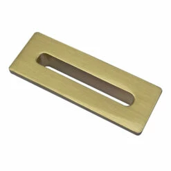 Drench Gloss White Rectangle Overflow Insert 11 Drench Gloss White Rectangle Overflow Insert -TAP WAREHOUSE Shop harbour rectangular overflow cover brushed brass cutout