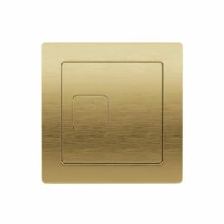 Drench Square Dual Flush Button - Brushed Brass -TAP WAREHOUSE Shop harbour square brushed brass dual flush button cutout