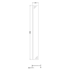 Harbour Alchemy 8mm Easy Clean Walk In Panel & Hinged Return - 900mm 36 Harbour Alchemy 8mm Easy Clean Walk In Panel & Hinged Return - 900mm -TAP WAREHOUSE Shop harbour status 215mm return screen technical drawing