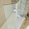 Harbour Alchemy 215mm Return Screen 2 Harbour Alchemy 215mm Return Screen -TAP WAREHOUSE Shop harbour status 8mm wetroom hinged return panel lifestyle 1