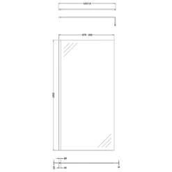 Harbour Alchemy 8mm Easy Clean Walk In Panel & Hinged Return - 900mm 32 Harbour Alchemy 8mm Easy Clean Walk In Panel & Hinged Return - 900mm -TAP WAREHOUSE Shop harbour status 8mm wetroom screen support arm 1000mm technical drawing 1
