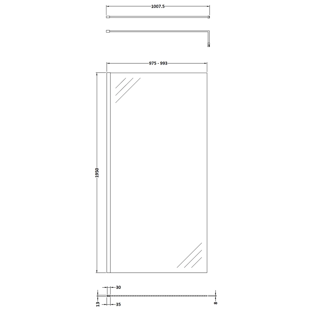 Harbour Alchemy 8mm Easy Clean Walk In 2 Panel Pack - 1400mm & 900mm 13 Harbour Alchemy 8mm Easy Clean Walk In 2 Panel Pack - 1400mm & 900mm - Image 11