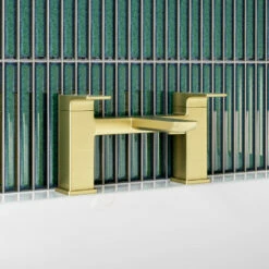 Harbour Status Brushed Brass WRAS Approved Bath Mixer Tap