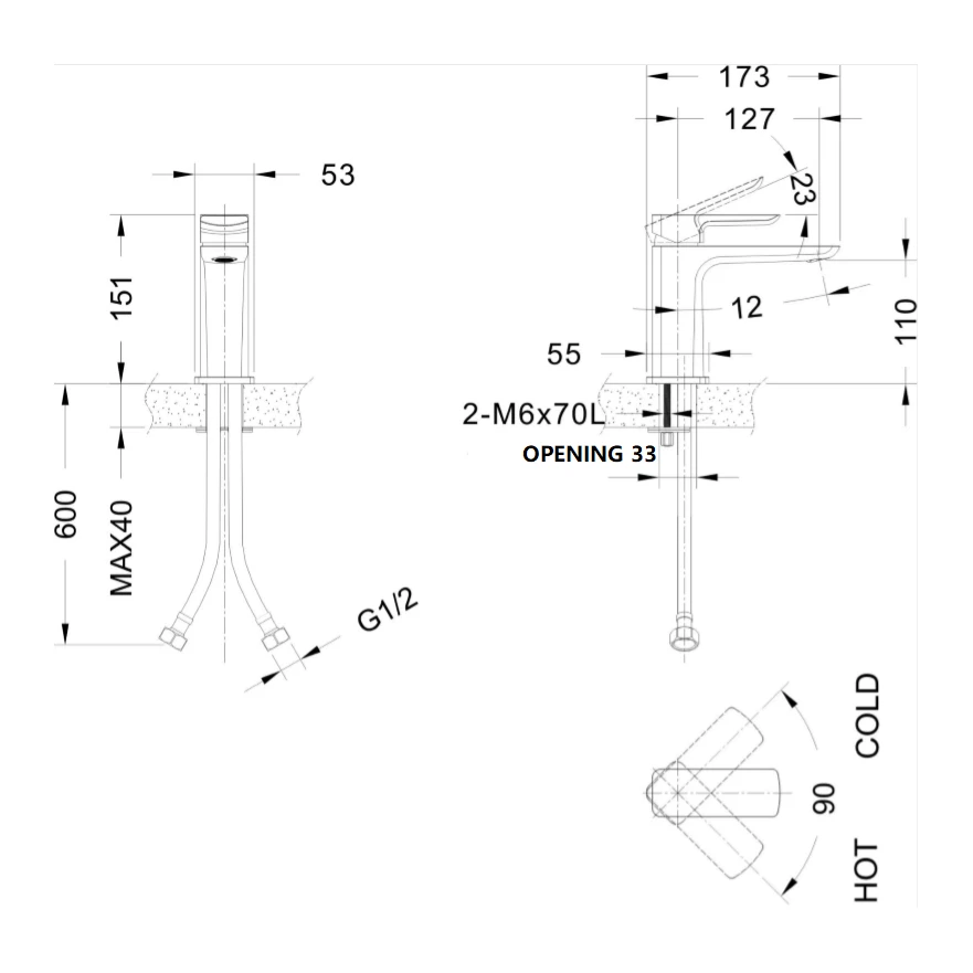 Harbour Status Brushed Brass WRAS Approved Mono Basin Mixer Tap & Waste 6 Harbour Status Brushed Brass WRAS Approved Mono Basin Mixer Tap & Waste - Image 4