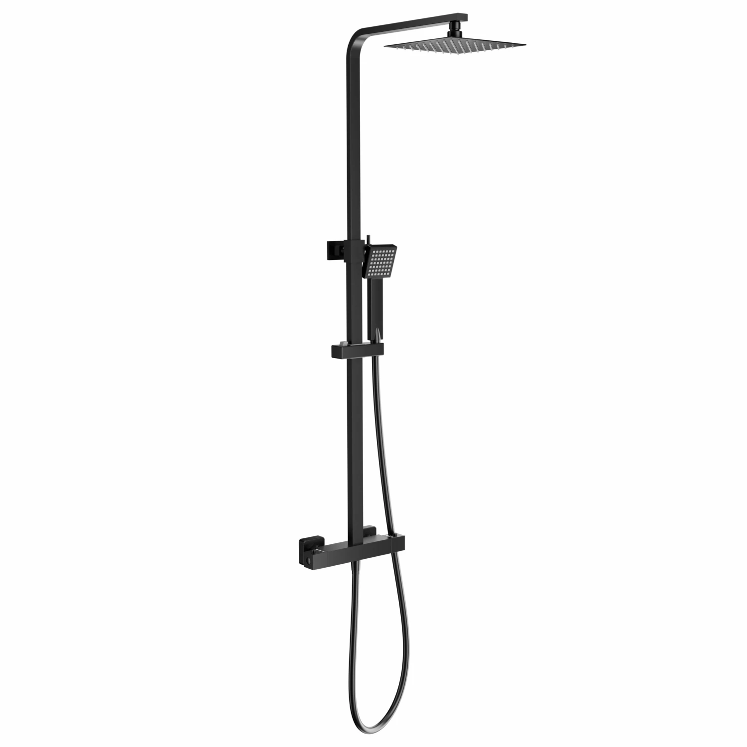 Harbour Status Matt Black Thermostatic Exposed Shower Kit 4 Harbour Status Matt Black Thermostatic Exposed Shower Kit - Image 2