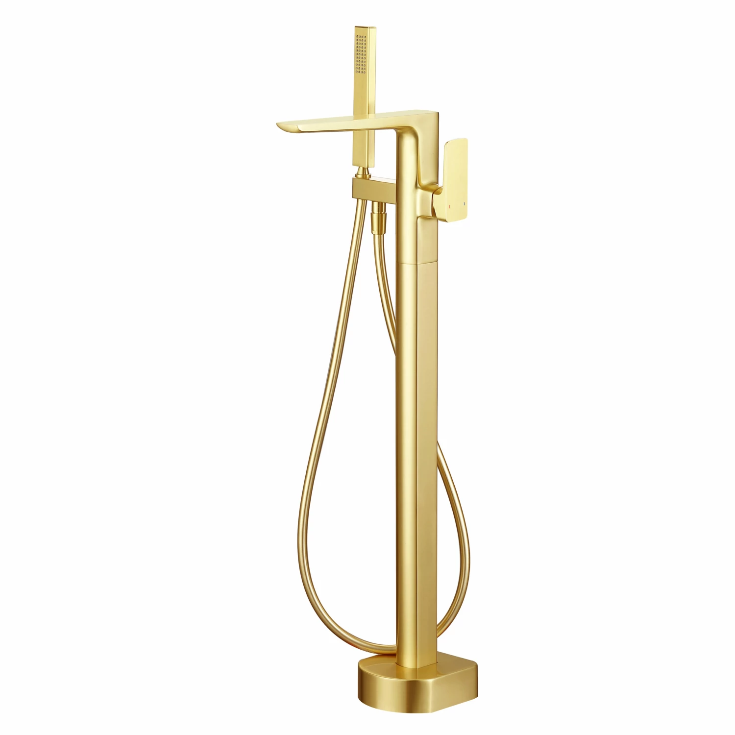 Harbour Status Floorstanding Bath Shower Mixer - Brushed Brass 3 Harbour Status Floorstanding Bath Shower Mixer - Brushed Brass