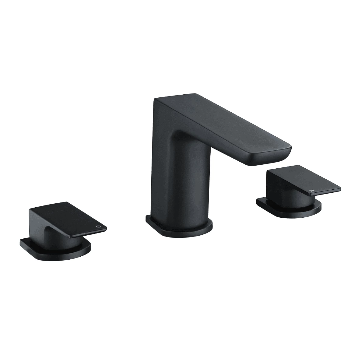 Harbour Status Matt Black 3 Hole Bath Mixer Tap 4 Harbour Status Matt Black 3 Hole Bath Mixer Tap - Image 2