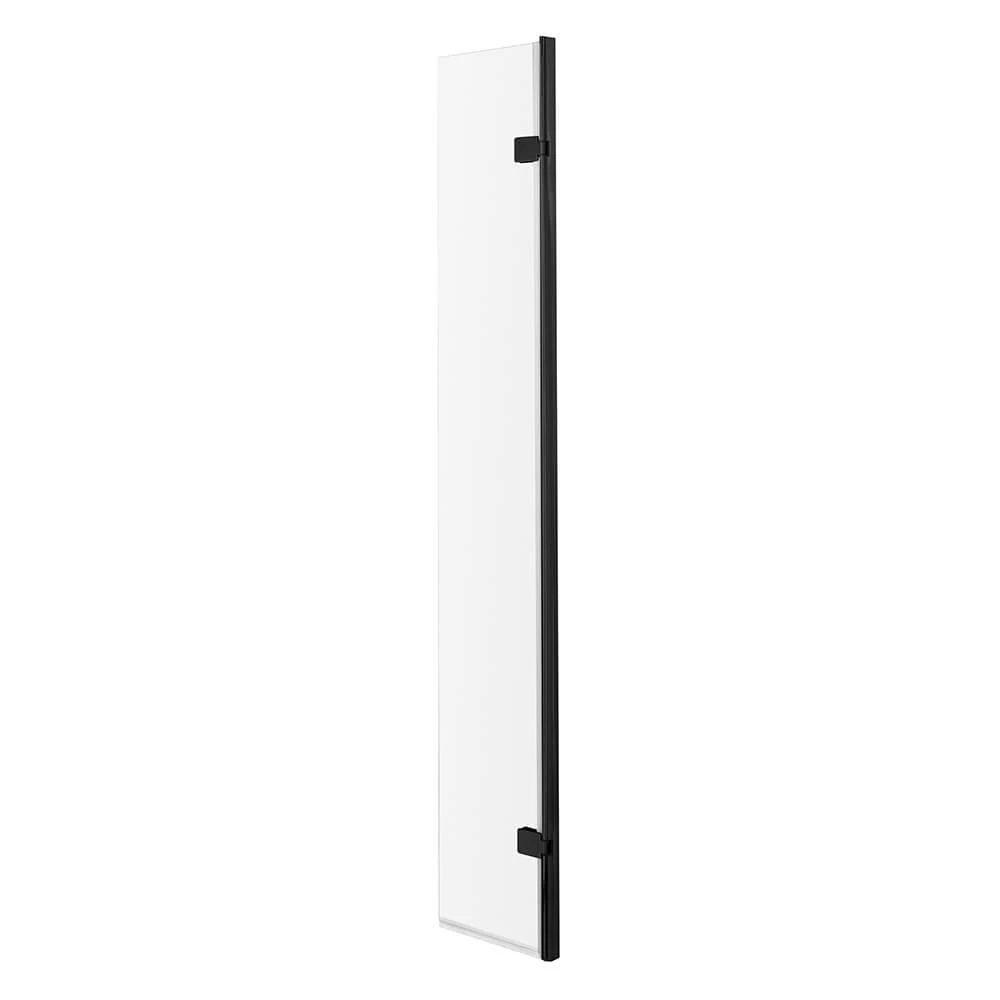 Vellamo City 8mm Matt Black Easy Clean Walk In Panel & Hinged Return - 1100mm 9 Vellamo City 8mm Matt Black Easy Clean Walk In Panel & Hinged Return - 1100mm - Image 7