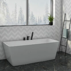 Harbour Status Matt Black 3 Hole Bath Mixer With Pull Out Handset 8 Harbour Status Matt Black 3 Hole Bath Mixer With Pull Out Handset -TAP WAREHOUSE Shop harbour status matt black 3hole bath shower mixer lifestyle2