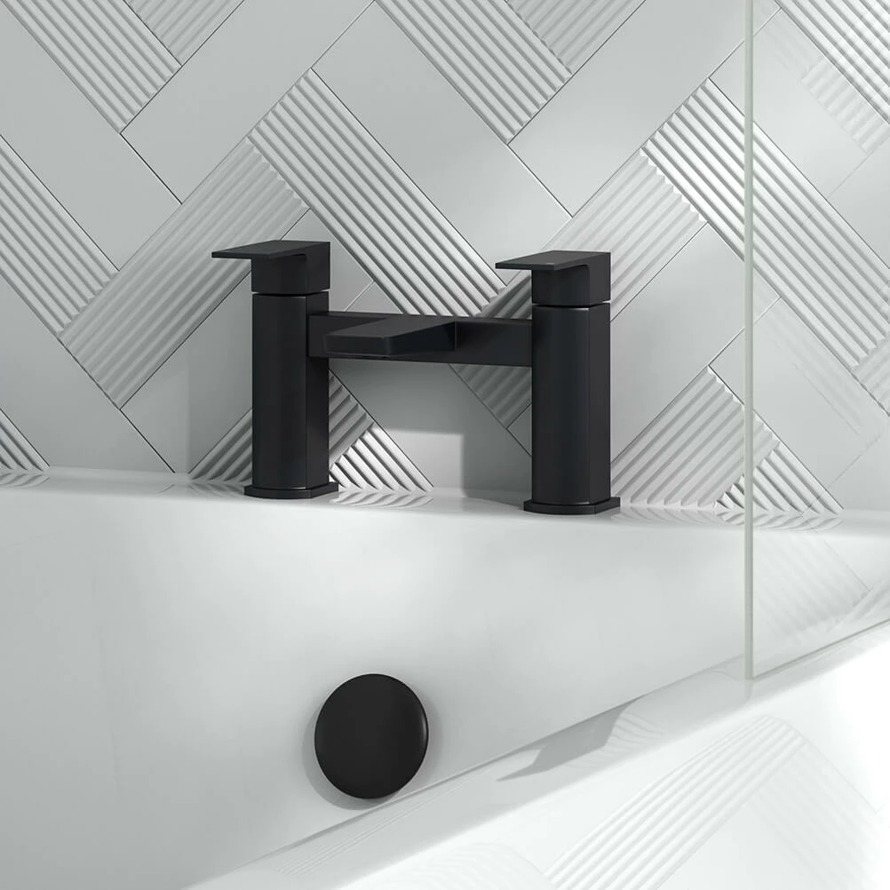 Harbour Status Matt Black Bath Mixer Tap 5 Harbour Status Matt Black Bath Mixer Tap - Image 3
