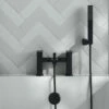 Harbour Status Matt Black Bath Shower Mixer Tap 1 Harbour Status Matt Black Bath Shower Mixer Tap -TAP WAREHOUSE Shop harbour status matt black bath shower mixer lifestyle1