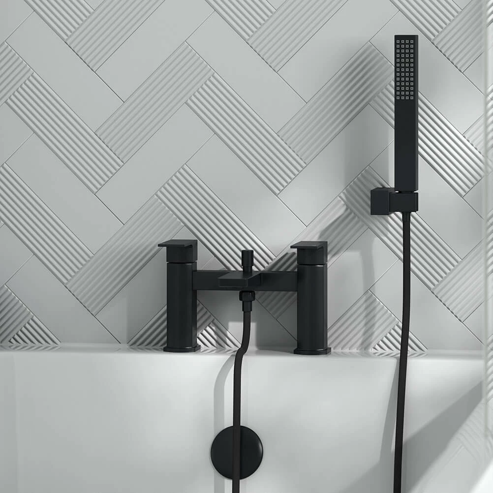 Harbour Status Matt Black Bath Shower Mixer Tap 5 Harbour Status Matt Black Bath Shower Mixer Tap - Image 3