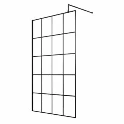 Vellamo City 8mm Easy Clean Matt Black Framed Walk In 2 Panel Pack - 800mm & 1100mm -TAP WAREHOUSE Shop harbour status matt black framed wetroom screen 1000mm 1100mm 1200mm 1400mm cutout