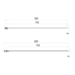 Harbour Status Matt Black 8mm Walk In Front/Side Panel - 800mm 9 Harbour Status Matt Black 8mm Walk In Front/Side Panel - 800mm -TAP WAREHOUSE Shop harbour status matt black panel 800mm tech