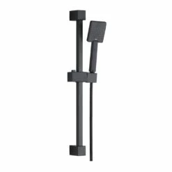 Harbour Status Matt Black Concealed Shower Valve, Shower Riser Rail Kit & Overflow Bath Filler 10 Harbour Status Matt Black Concealed Shower Valve, Shower Riser Rail Kit & Overflow Bath Filler -TAP WAREHOUSE Shop harbour status matt black shower riser rail cutout5B15D