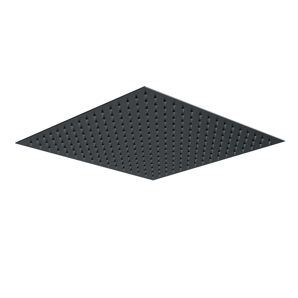 Harbour Status Concealed Shower Valve, Fixed Ceiling Mounted 300mm Head & Slide Rail Kit - Matt Black 8 Harbour Status Concealed Shower Valve, Fixed Ceiling Mounted 300mm Head & Slide Rail Kit - Matt Black - Image 6