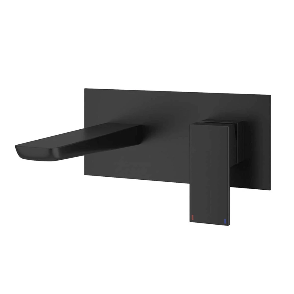 Harbour Status Matt Black Wall Mounted Bath Mixer Tap 4 Harbour Status Matt Black Wall Mounted Bath Mixer Tap - Image 2