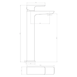 Harbour Status Matt Black Tall Basin Tap 11 Harbour Status Matt Black Tall Basin Tap -TAP WAREHOUSE Shop harbour status tall basin mixer tap tech