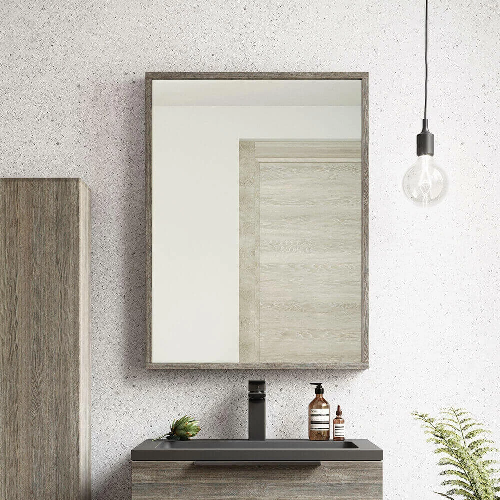 Harbour Virtue Mirror With Matt Grey Frame - 800 X 600mm 4 Harbour Virtue Mirror With Matt Grey Frame - 800 X 600mm - Image 2