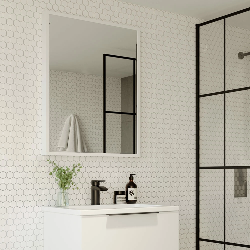 Harbour Virtue Mirror With Matt Grey Frame - 800 X 600mm 6 Harbour Virtue Mirror With Matt Grey Frame - 800 X 600mm - Image 4