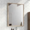 Harbour Virtue Mirror With Matt Grey Frame - 800 X 600mm 1 Harbour Virtue Mirror With Matt Grey Frame - 800 X 600mm -TAP WAREHOUSE Shop harbour virtue rustic oak mirror lifestyle v2