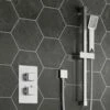 Harley Concealed Thermostatic Shower Valve & Slide Rail Kit -TAP WAREHOUSE Shop harley concealed shower valve bundle lifestyle5B15D