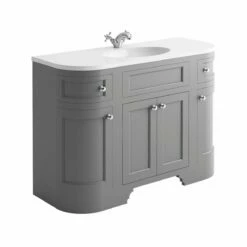 Butler & Rose Charlotte 1200mm Floorstanding Vanity Unit & Basin - Spa Grey -TAP WAREHOUSE Shop harrogate butlerrose 1200unit dovetail grey