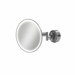 HIB Eclipse Round LED Illuminated Magnifying Mirror - 200 X 200mm