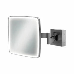 HIB Eclipse Square LED Illuminated Magnifying Mirror - 180 X 180mm