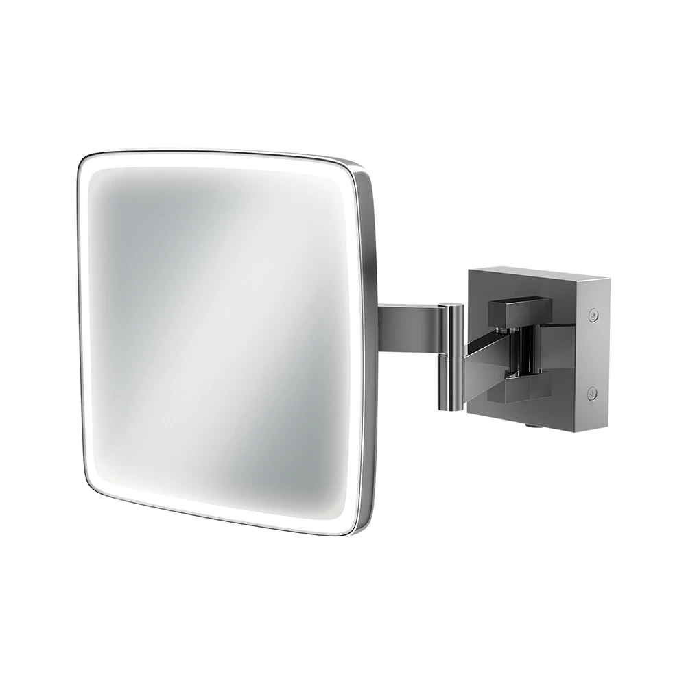 HIB Eclipse Square LED Illuminated Magnifying Mirror - 180 X 180mm 3 HIB Eclipse Square LED Illuminated Magnifying Mirror - 180 X 180mm