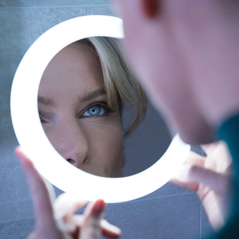 HIB Libra Magnifying LED Illuminated Mirror - 200 X 200mm 4 HIB Libra Magnifying LED Illuminated Mirror - 200 X 200mm - Image 2