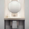 HIB Rondo Circular Mirror - 500mm -TAP WAREHOUSE Shop hib rondo circular mirror lifestyle