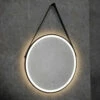 HiB Solstice 60 Illuminated LED Matt Black Round Mirror With Demister Pad - 600mm 1 HiB Solstice 60 Illuminated LED Matt Black Round Mirror With Demister Pad - 600mm -TAP WAREHOUSE Shop hib solstice 60 round illuminated mirror