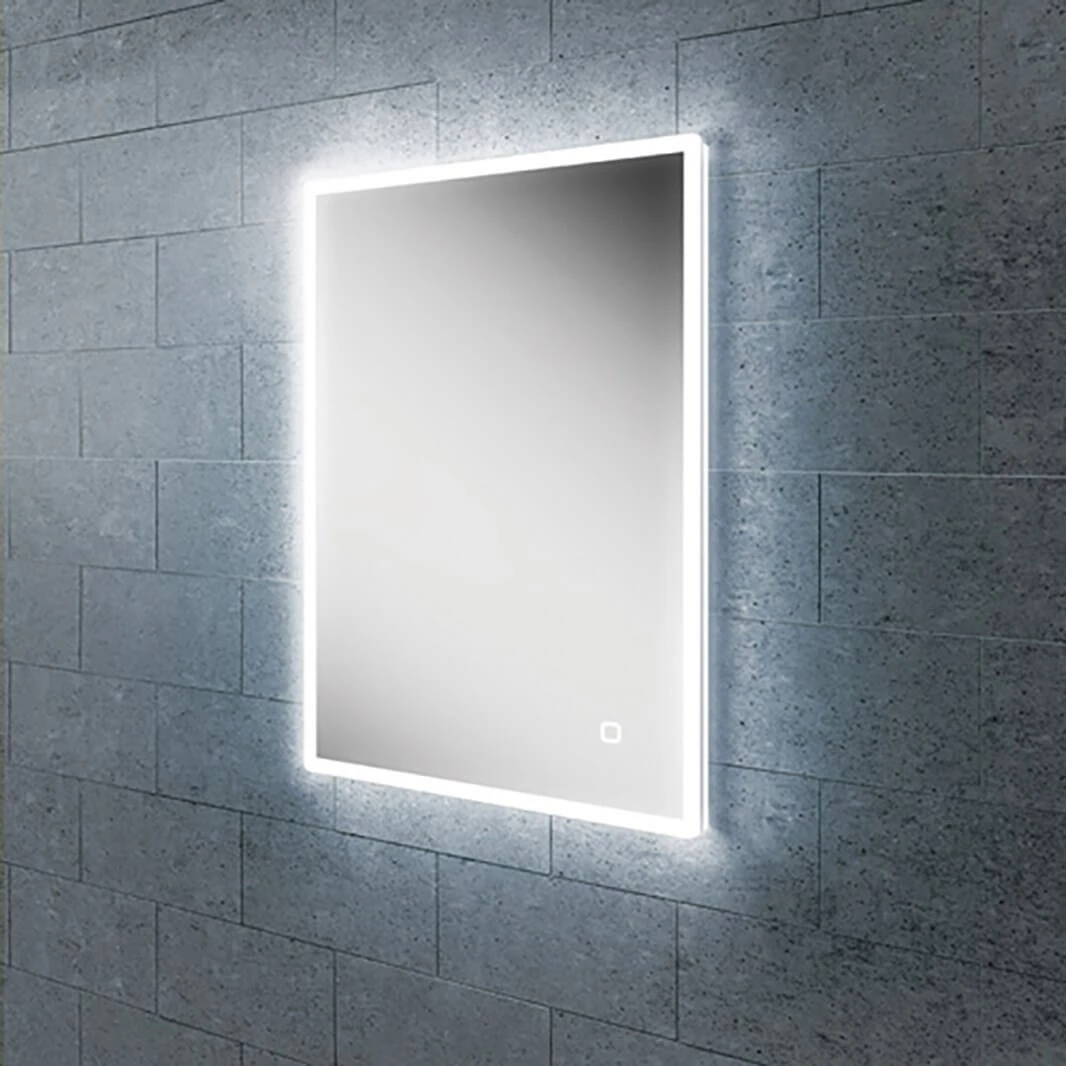 HIB Vega 50 Portrait LED Illuminated Ambient Mirror With Demister & Shaving Socket - 700 X 500mm 3 HIB Vega 50 Portrait LED Illuminated Ambient Mirror With Demister & Shaving Socket - 700 X 500mm