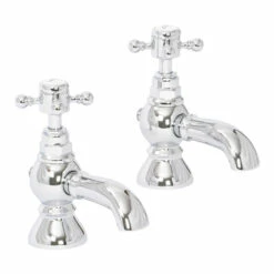High Life Balmoral Pair Of Bath Pillar Taps