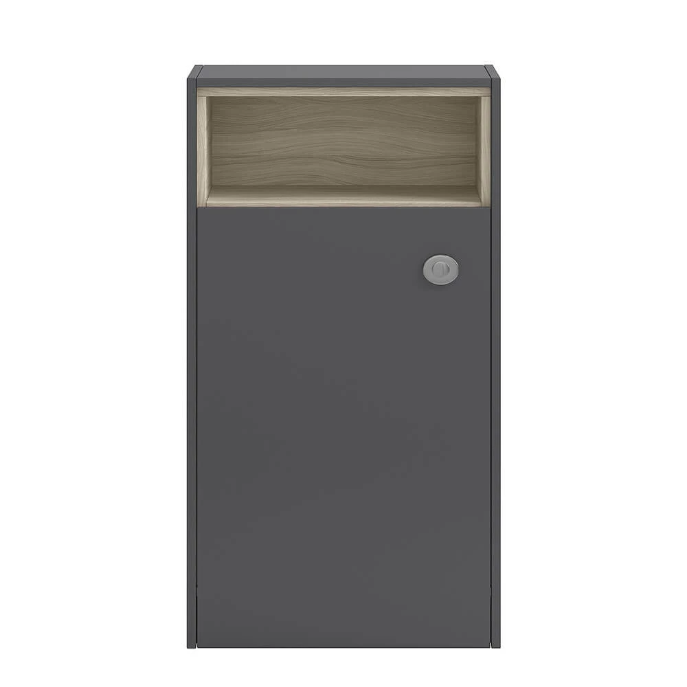 Hudson Reed Coast 600mm Back To Wall Toilet Unit With Open Shelf - Grey Gloss 3 Hudson Reed Coast 600mm Back To Wall Toilet Unit With Open Shelf - Grey Gloss
