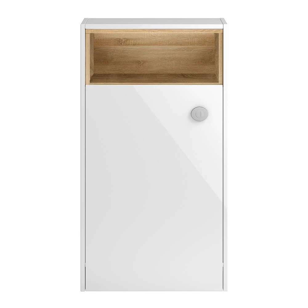 Hudson Reed Coast 600mm Back To Wall Toilet Unit With Open Shelf - White Gloss 3 Hudson Reed Coast 600mm Back To Wall Toilet Unit With Open Shelf - White Gloss